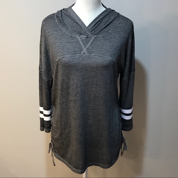 SO Tops - 🔸SO Perfect Tee Hooded Pullover Shirt. Gray L